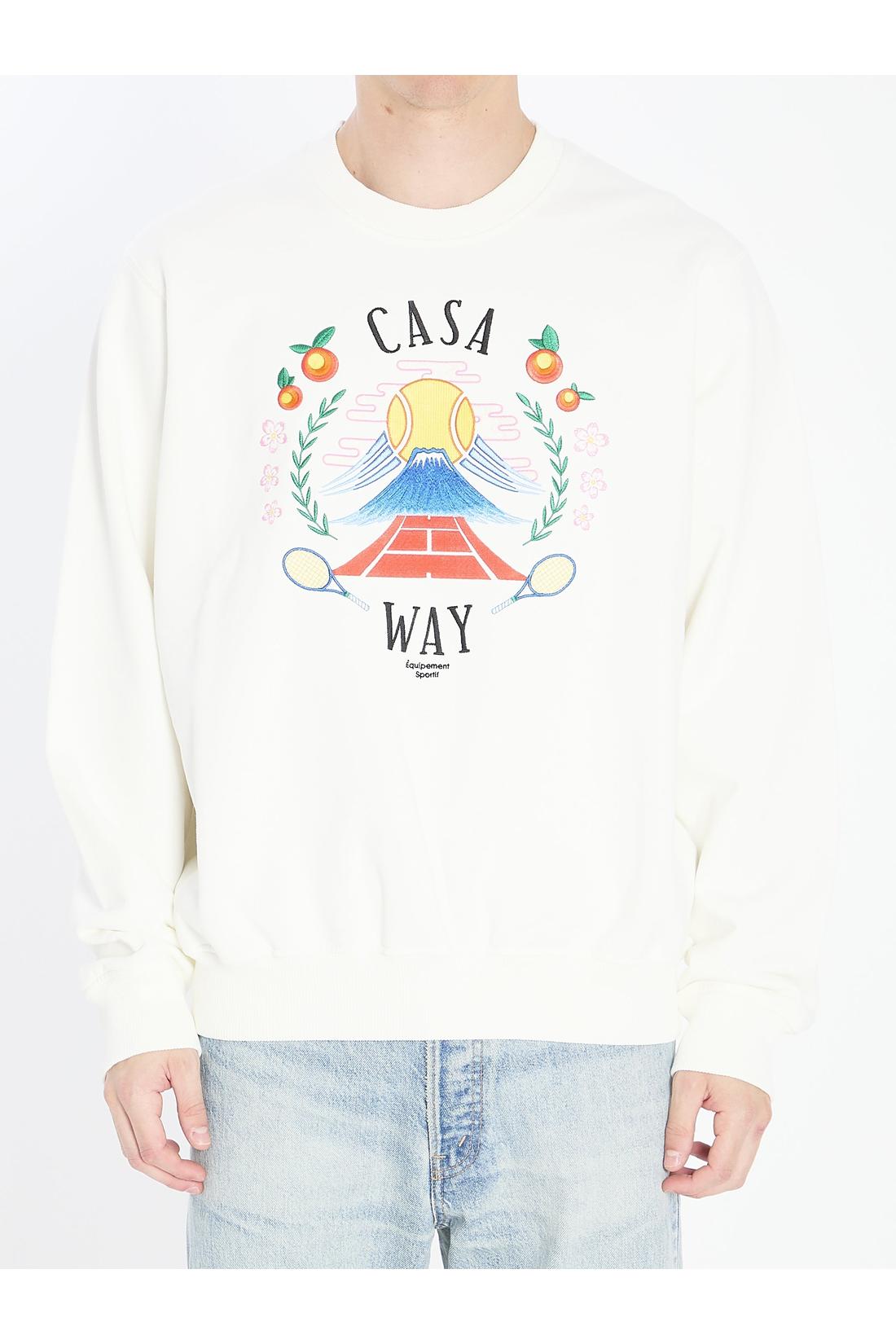 Casablanca-OUTLET-SALE-Casa Way Mountain sweatshirt-ARCHIVIST
