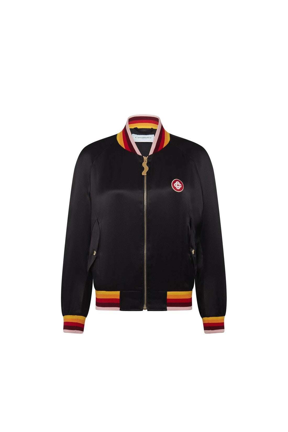 CASABLANCA-OUTLET-SALE-Casablanca Silk Logo Bomber-ARCHIVIST