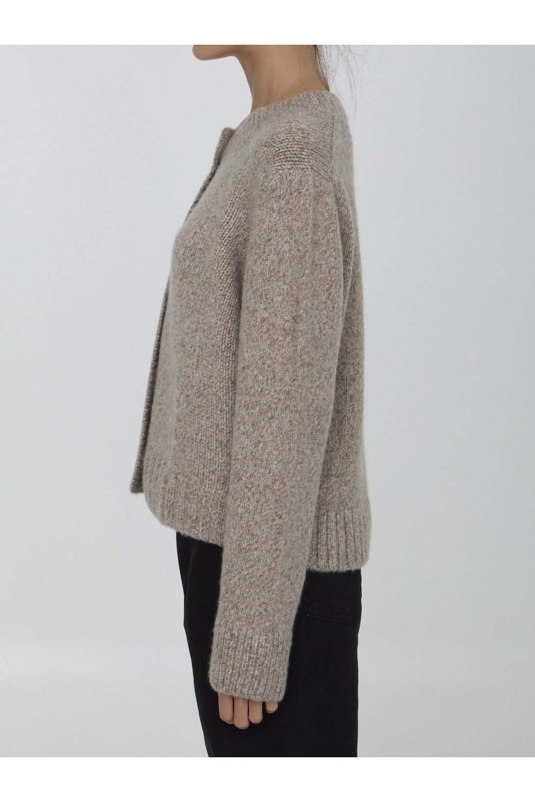 ALLUDE-OUTLET-SALE-Cashmere and silk cardigan-ARCHIVIST