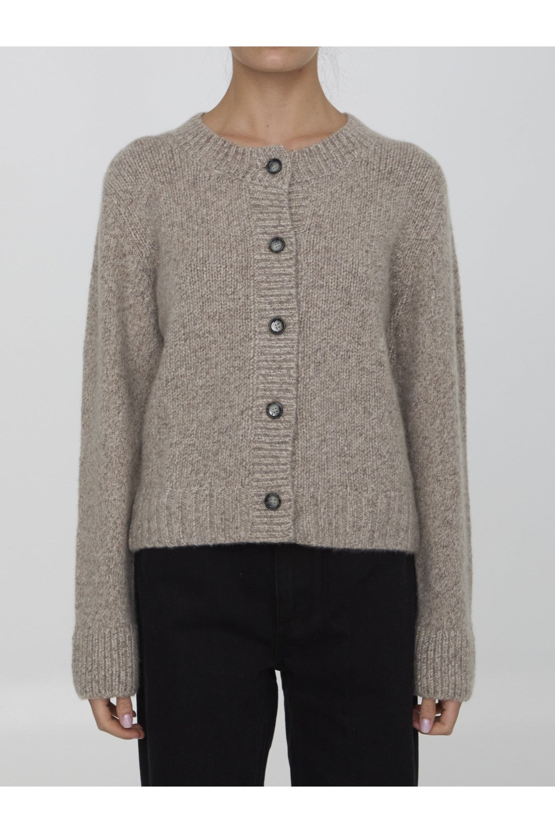 ALLUDE-OUTLET-SALE-Cashmere and silk cardigan-ARCHIVIST