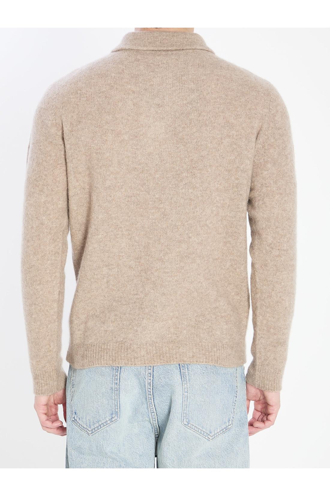 Roberto Collina-OUTLET-SALE-Cashmere blend polo shirt-ARCHIVIST