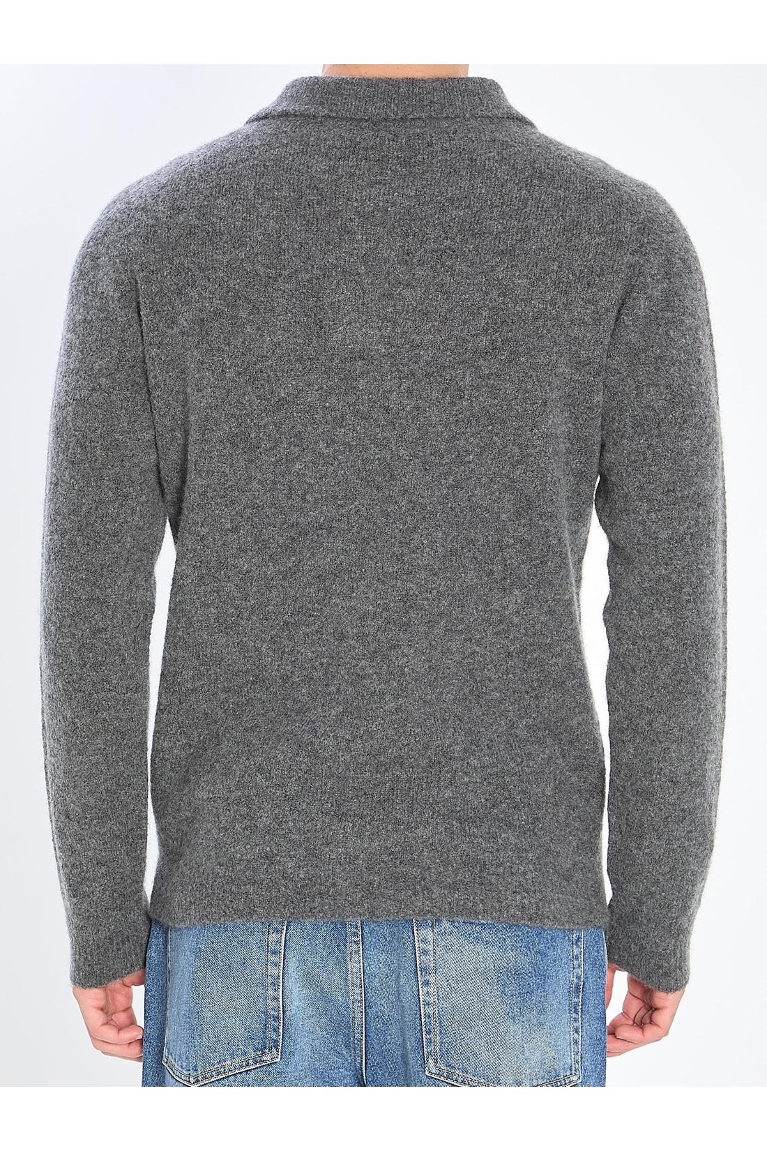 Roberto Collina-OUTLET-SALE-Cashmere blend polo shirt-ARCHIVIST