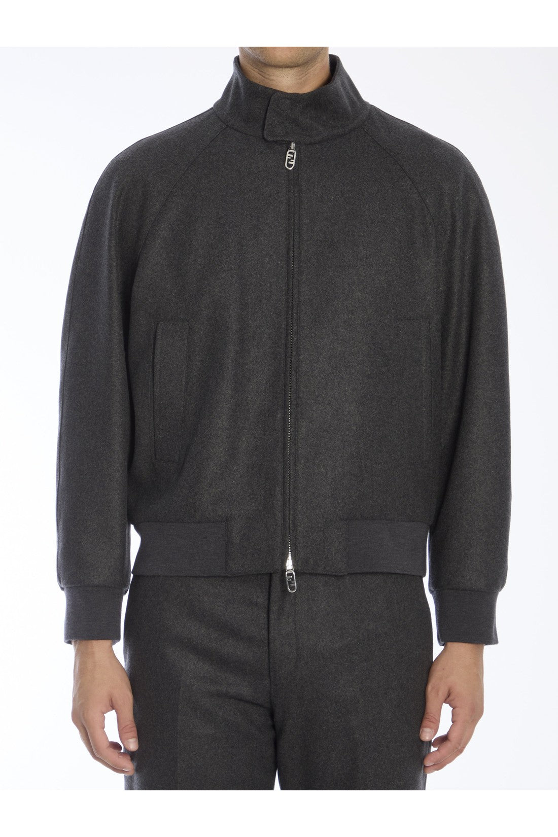 FENDI-OUTLET-SALE-Cashmere bomber jacket-ARCHIVIST