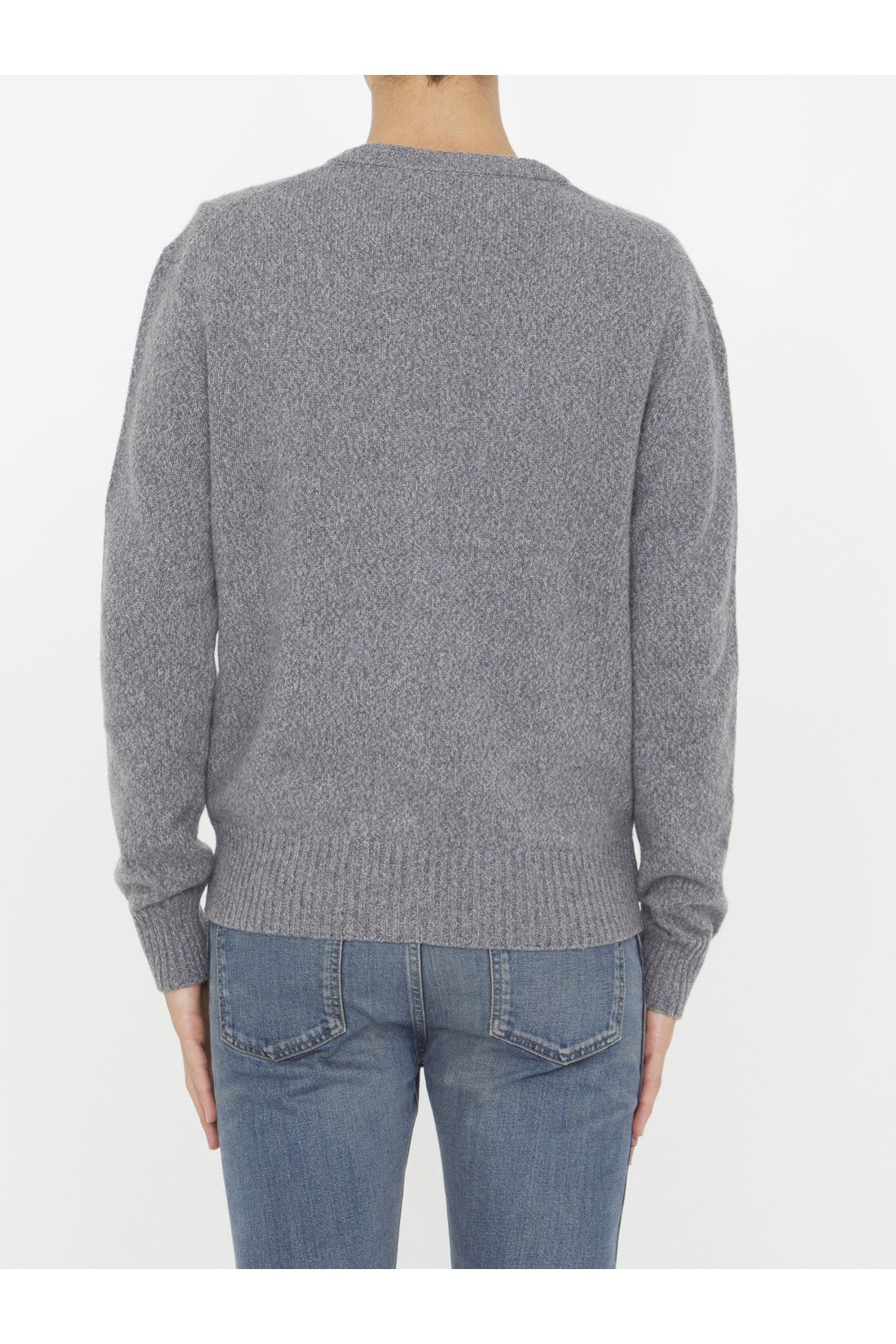 AMI PARIS-OUTLET-SALE-Cashmere cardigan-ARCHIVIST