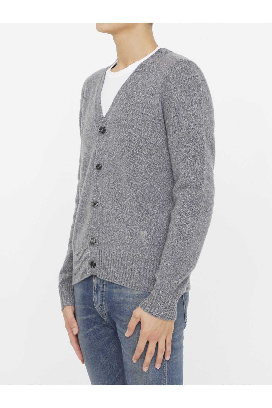 Ami Paris-OUTLET-SALE-Cashmere cardigan-ARCHIVIST