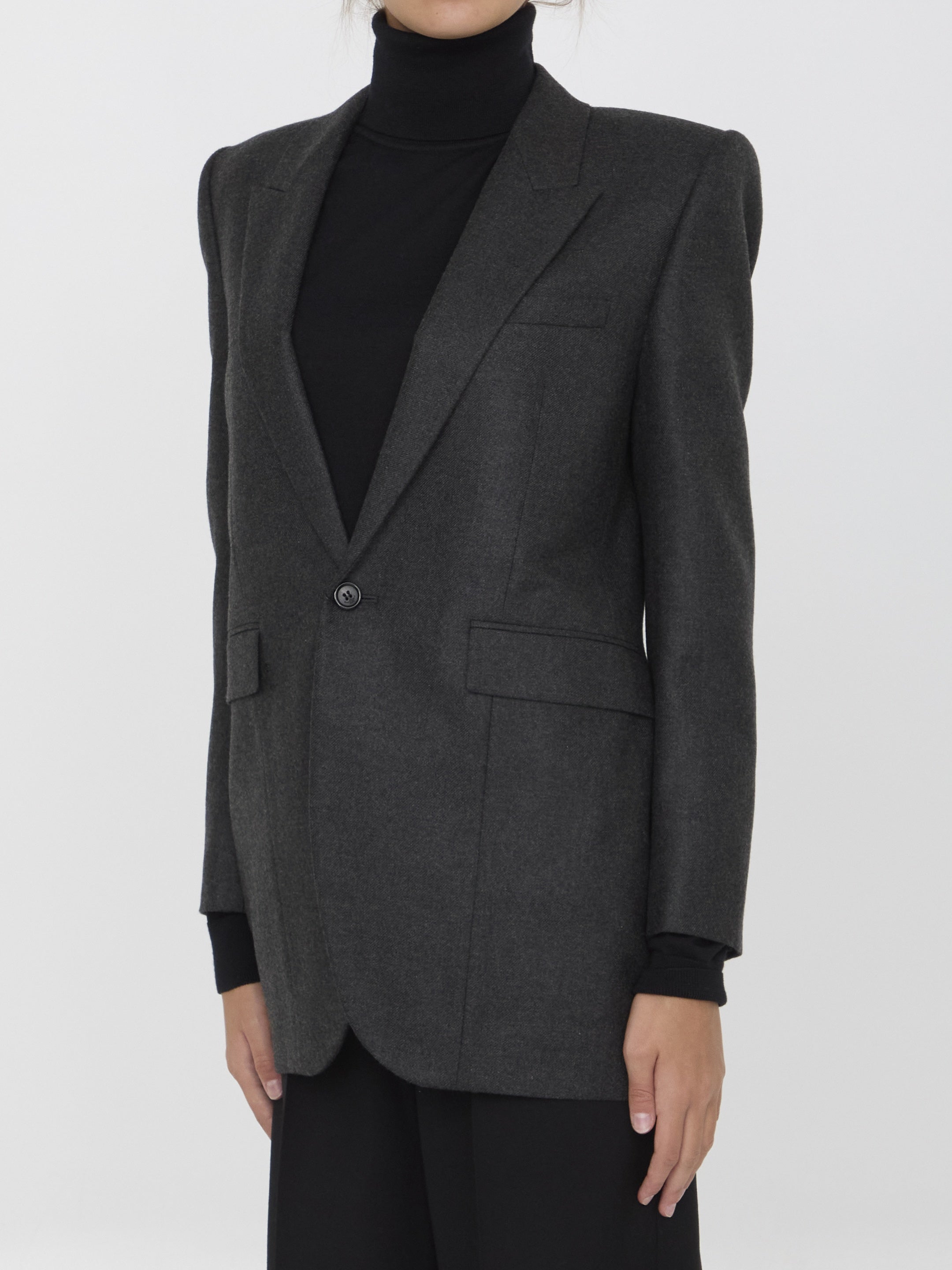 SAINT LAURENT-OUTLET-SALE-Cashmere jacket-ARCHIVIST