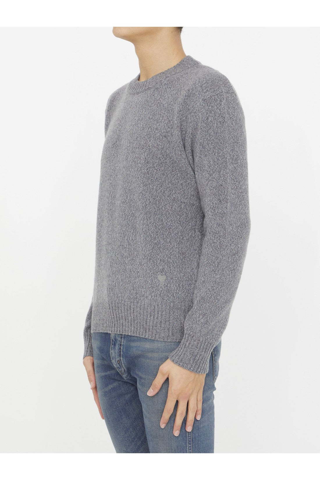 AMI PARIS-OUTLET-SALE-Cashmere jumper-ARCHIVIST