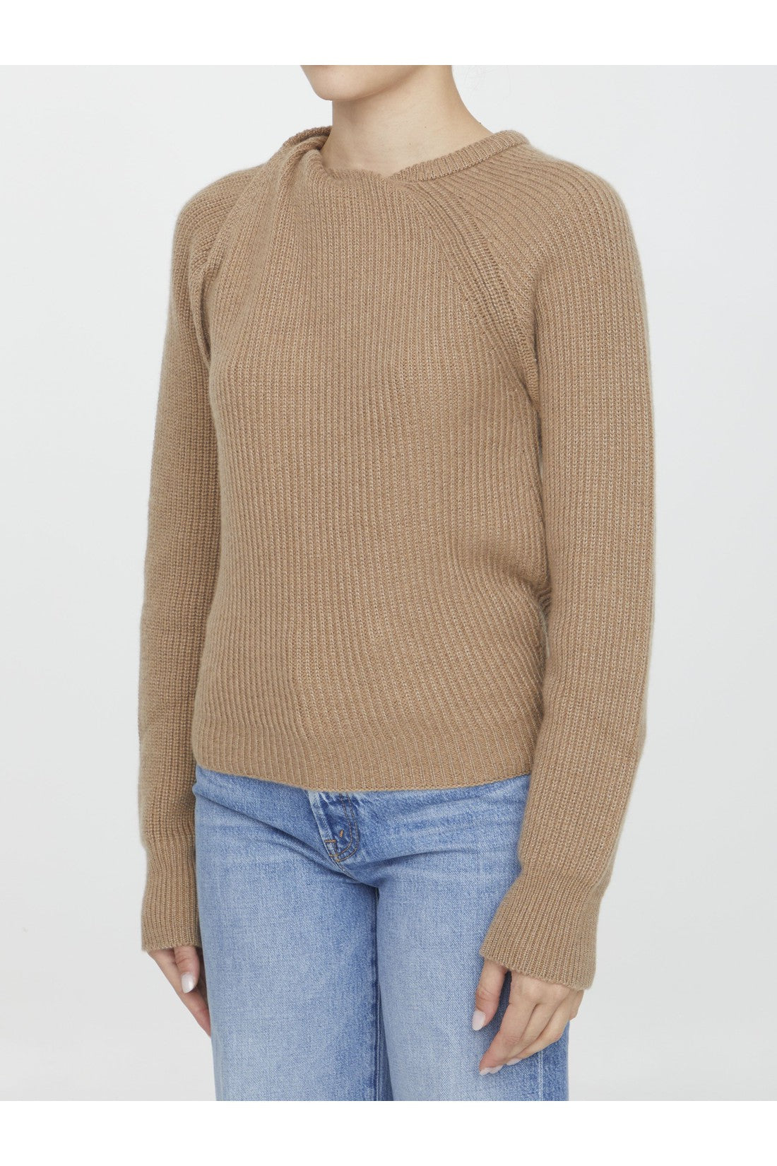 STELLA MCCARTNEY-OUTLET-SALE-Cashmere knot jumper-ARCHIVIST