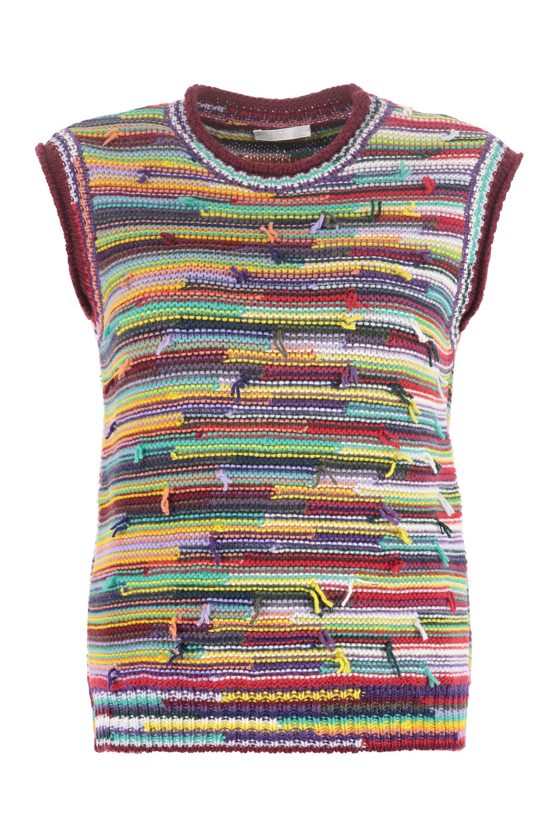 Chloé-OUTLET-SALE-Cashmere-wool blend knitted vest-ARCHIVIST