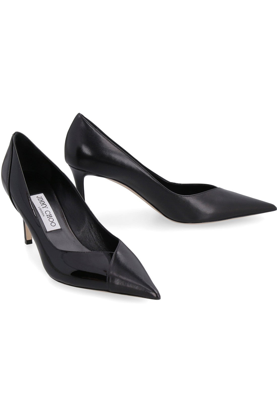 Jimmy Choo-OUTLET-SALE-Cass 75 patent leather pointy-toe pumps-ARCHIVIST