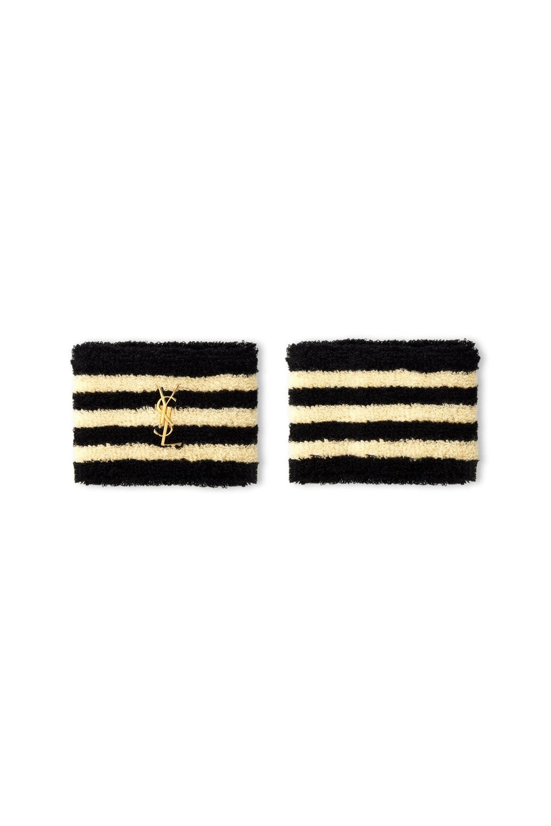 Saint Laurent-OUTLET-SALE-Cassandre YSL Logo Cuffs-ARCHIVIST