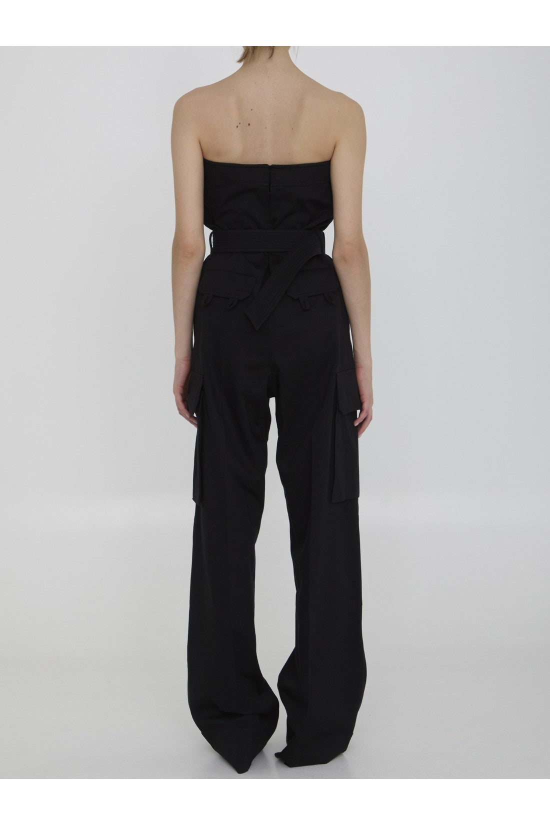 SAINT LAURENT-OUTLET-SALE-Cassandre bustier jumpsuit-ARCHIVIST