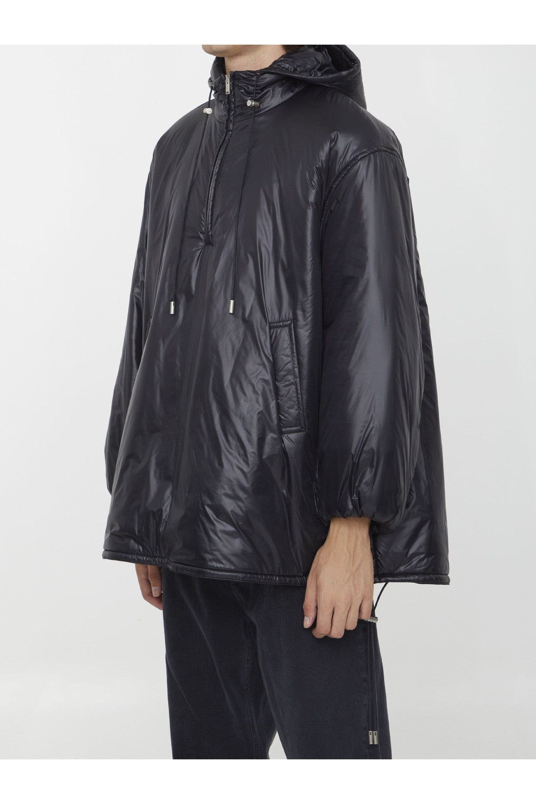 SAINT LAURENT-OUTLET-SALE-Cassandre nylon jacket-ARCHIVIST