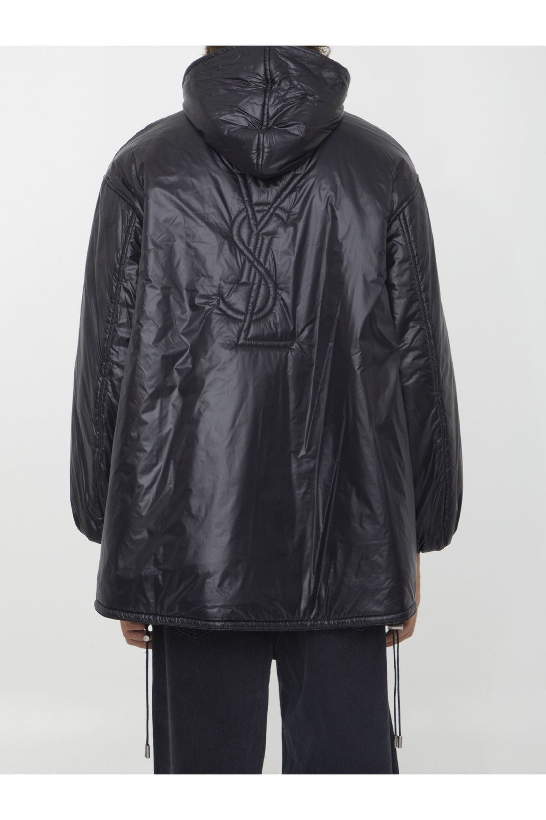 SAINT LAURENT-OUTLET-SALE-Cassandre nylon jacket-ARCHIVIST