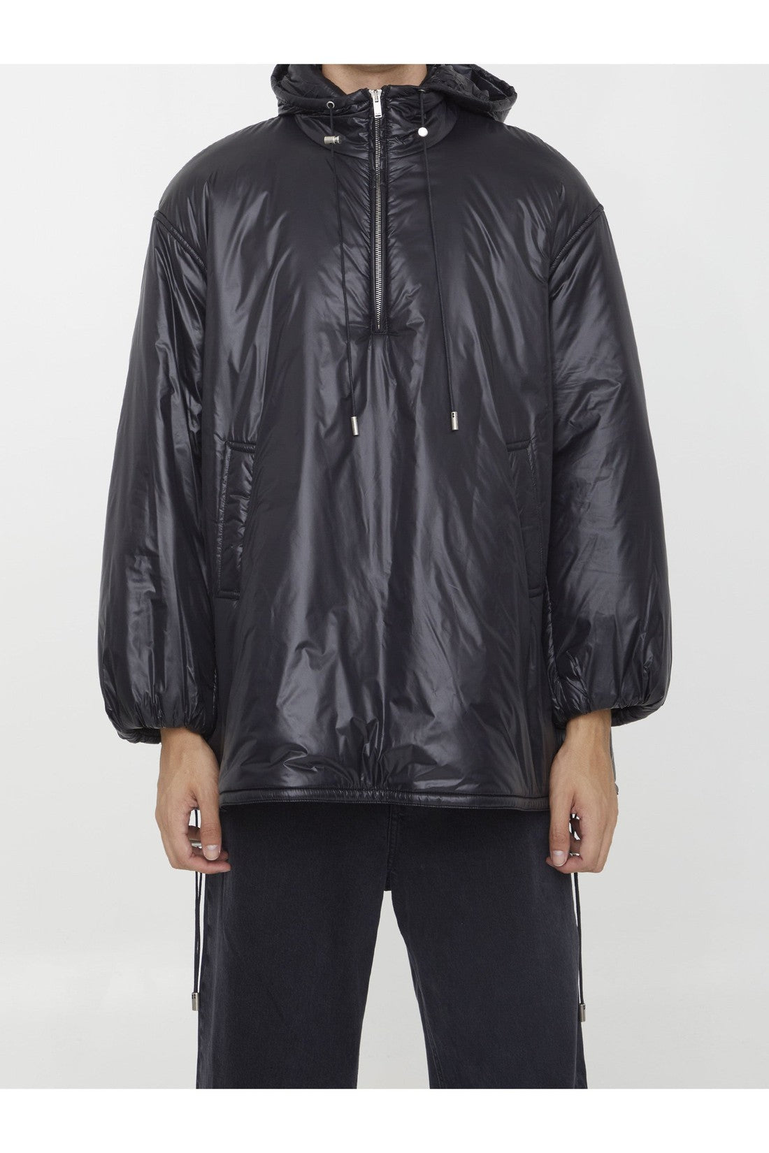 SAINT LAURENT-OUTLET-SALE-Cassandre nylon jacket-ARCHIVIST