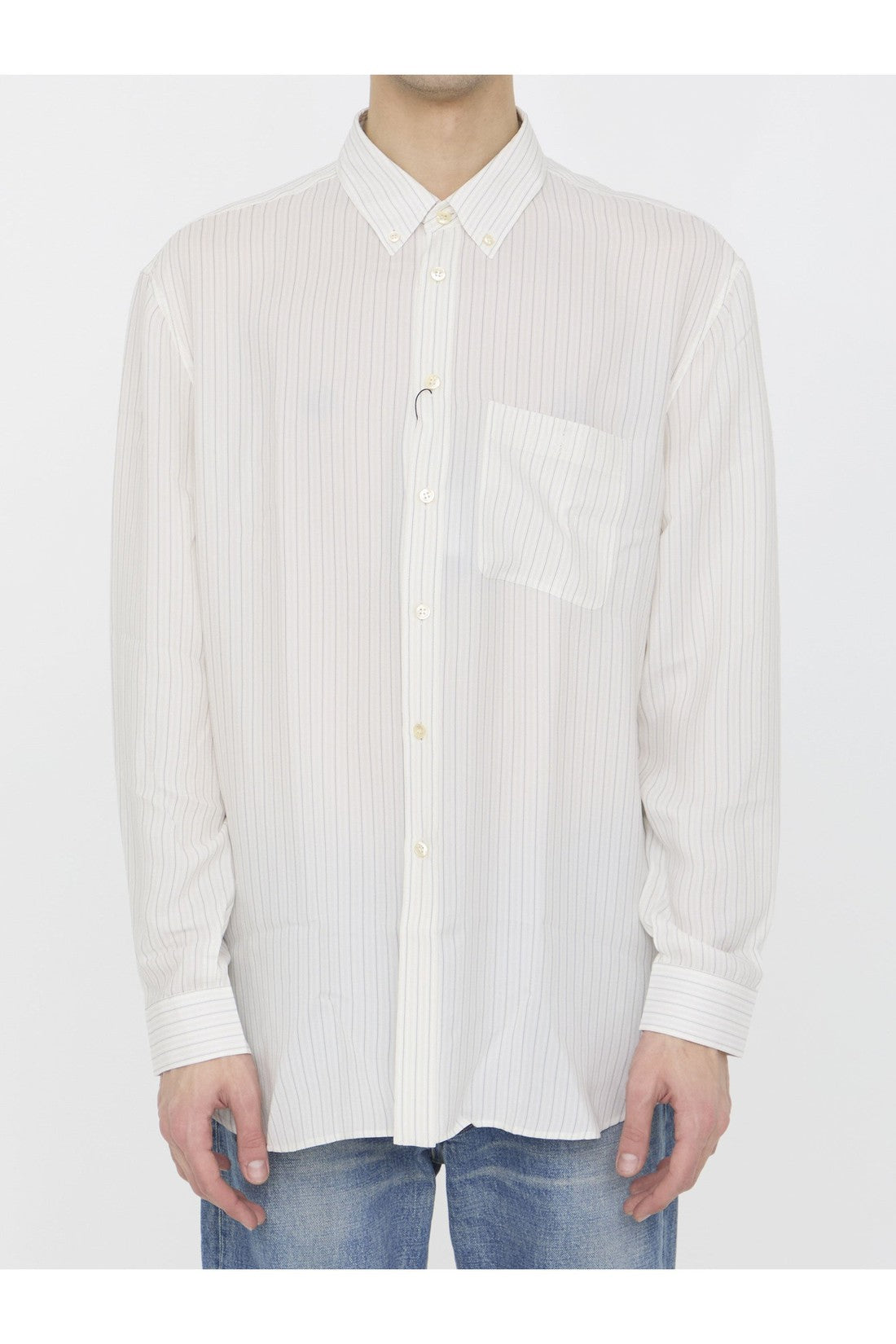 SAINT LAURENT-OUTLET-SALE-Cassandre shirt-ARCHIVIST