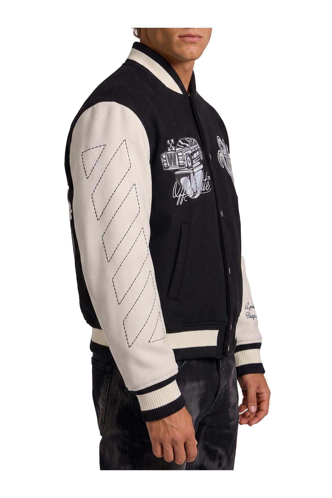 Off White-OUTLET-SALE-Cat Off College jacket-ARCHIVIST
