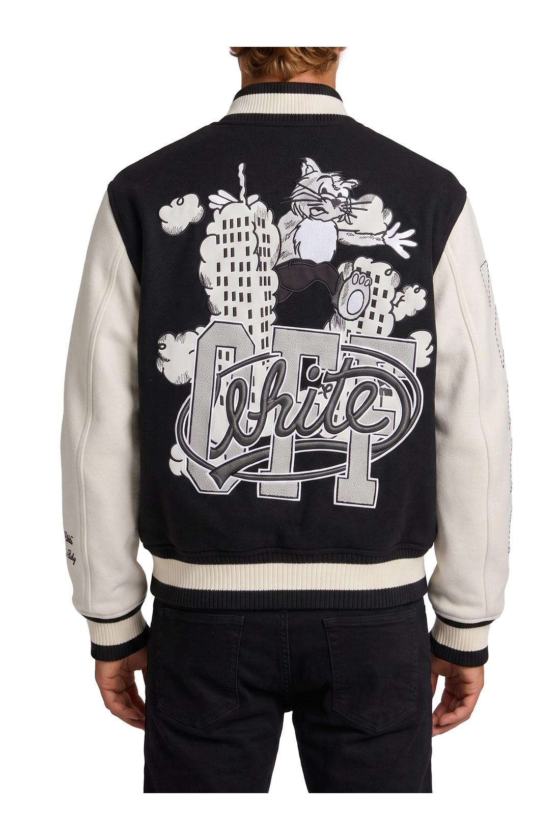 Off White-OUTLET-SALE-Cat Off College jacket-ARCHIVIST