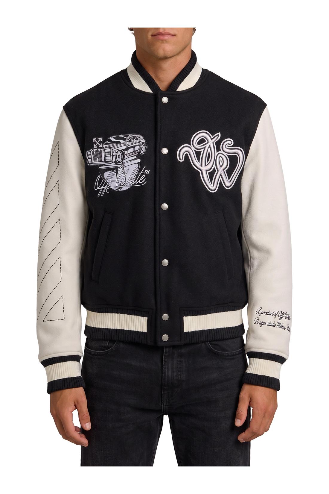 Off White-OUTLET-SALE-Cat Off College jacket-ARCHIVIST