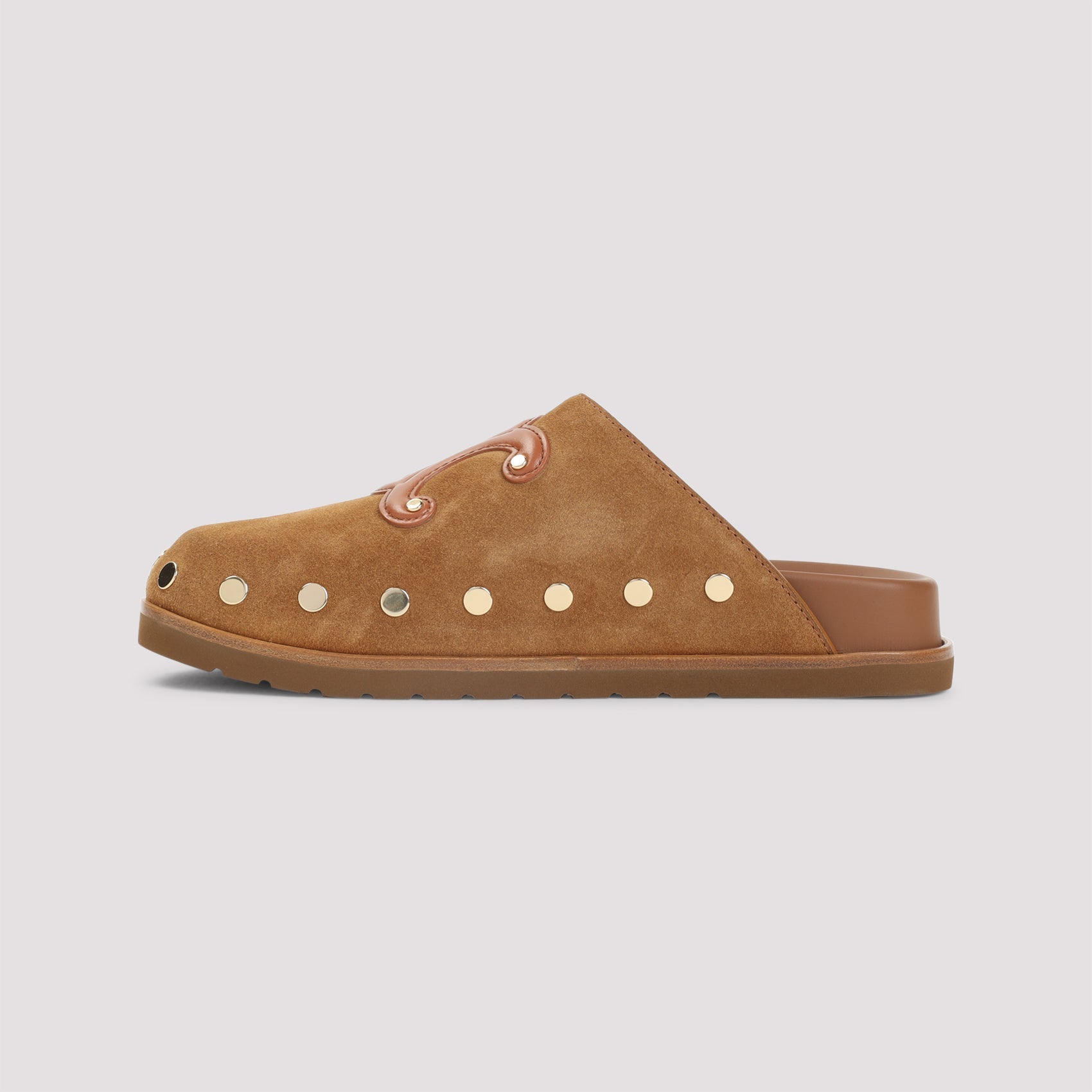 Céline-OUTLET-SALE-Celine Triomphe Wedge Mules-ARCHIVIST