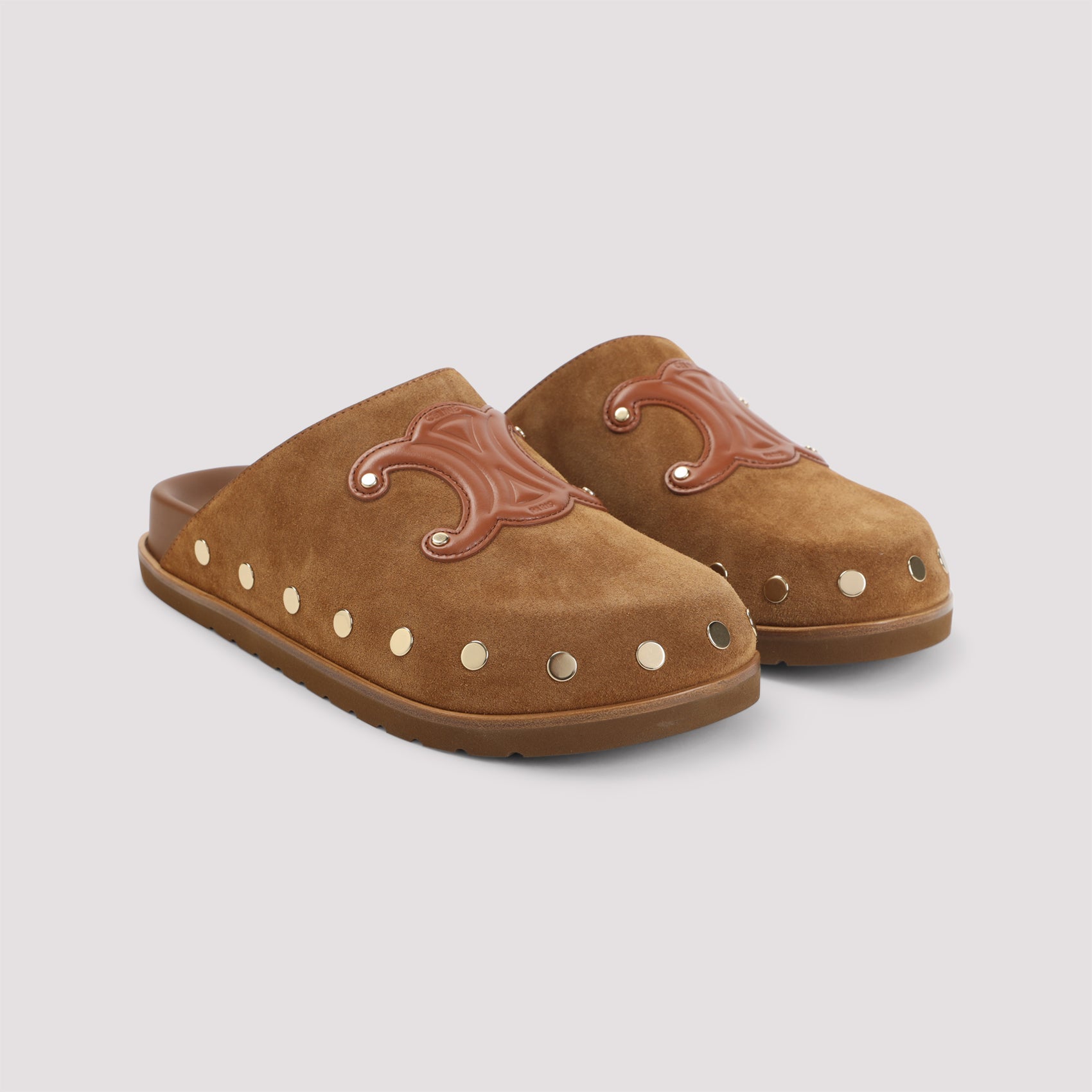 Céline-OUTLET-SALE-Celine Triomphe Wedge Mules-ARCHIVIST