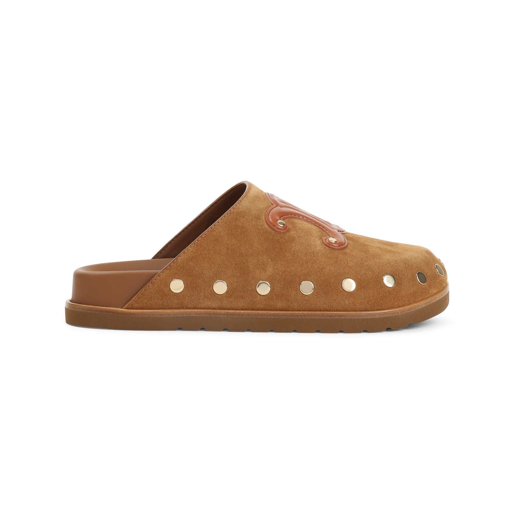 Céline-OUTLET-SALE-Celine Triomphe Wedge Mules-ARCHIVIST
