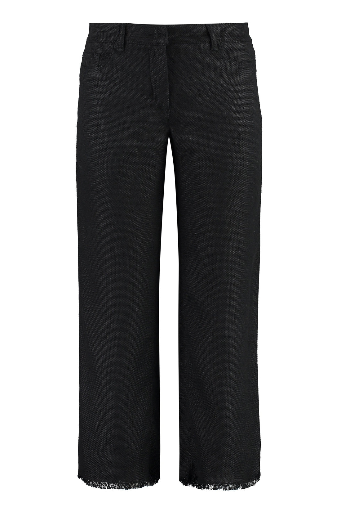 S MAX MARA-OUTLET-SALE-Cervia cotton-linen trousers-ARCHIVIST