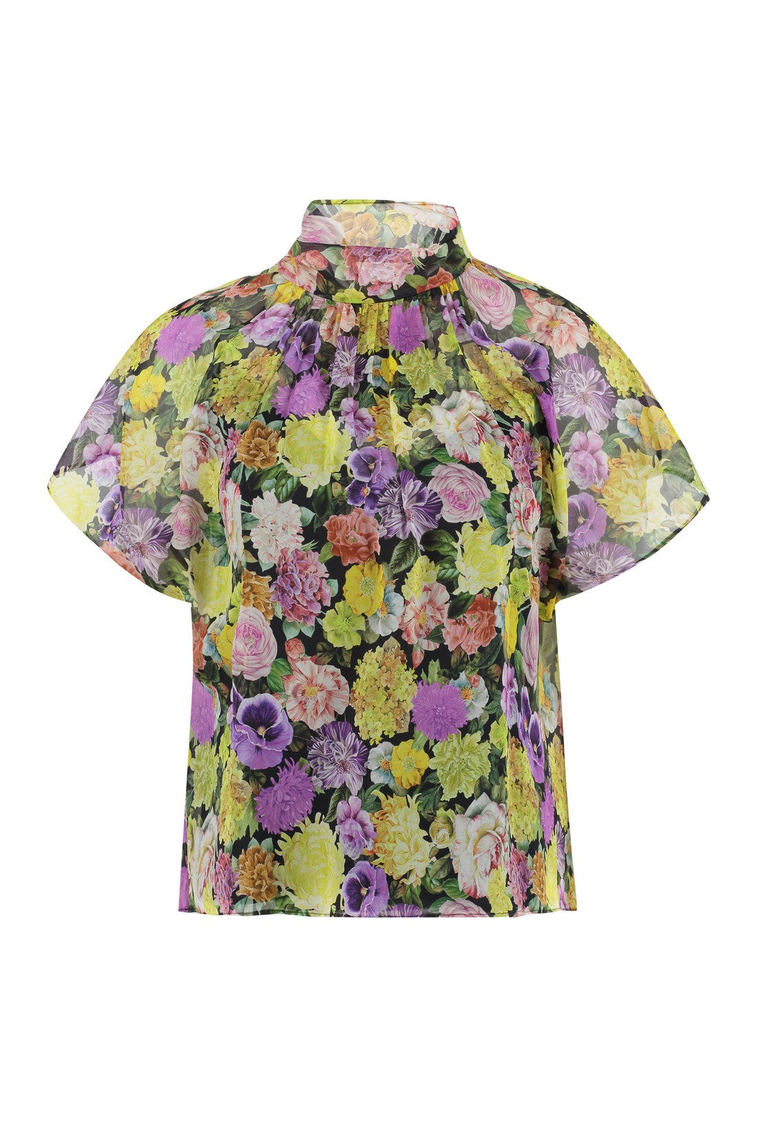 Max Mara Studio-OUTLET-SALE-Cesena printed silk blouse-ARCHIVIST