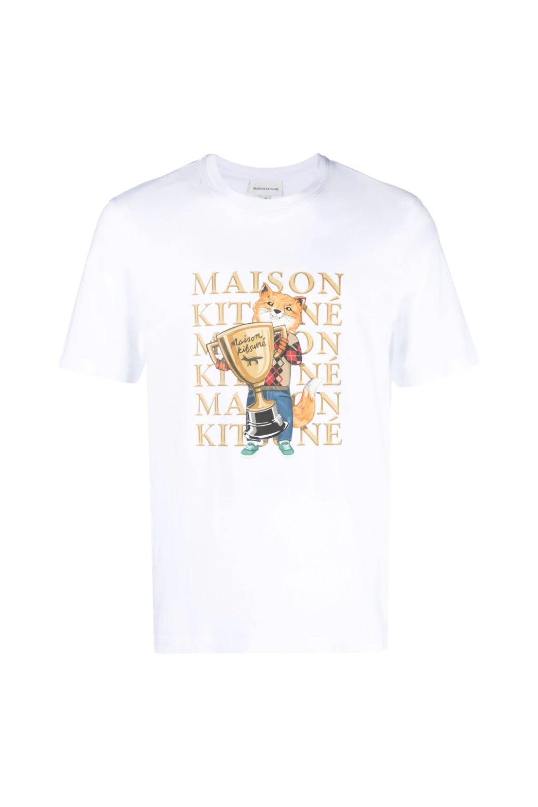 Maison KitsunÃ©-OUTLET-SALE-Champion Fox Logo T-Shirt-ARCHIVIST