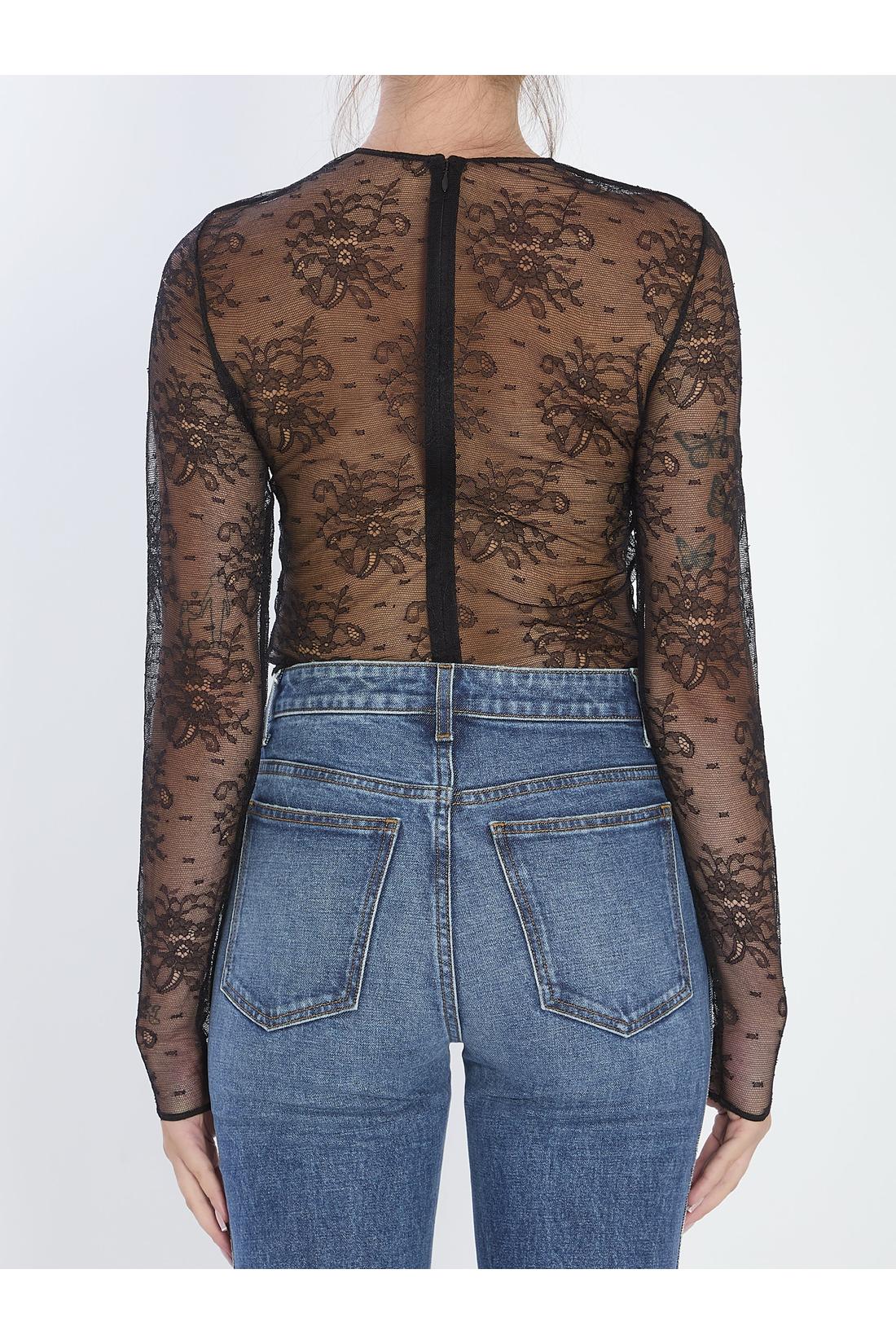 Dolce & Gabbana-OUTLET-SALE-Chantilly lace bodysuit-ARCHIVIST