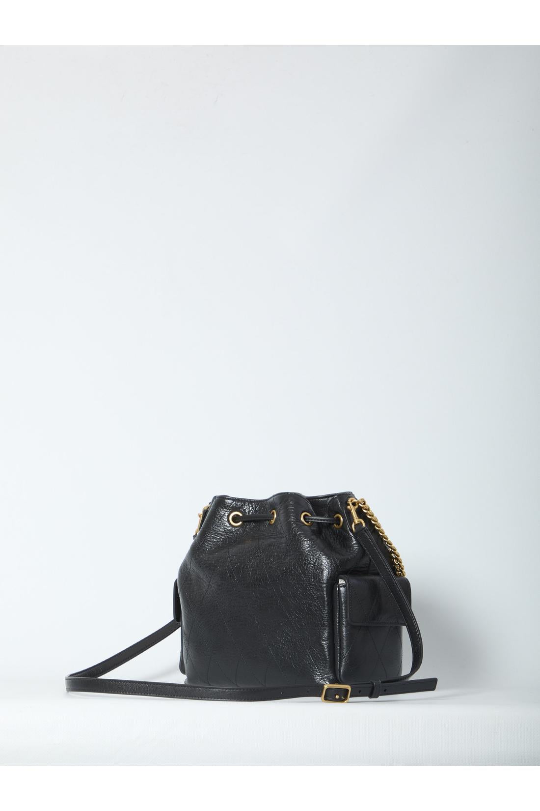 Tory Burch-OUTLET-SALE-Charlie quilted drawstring bag-ARCHIVIST