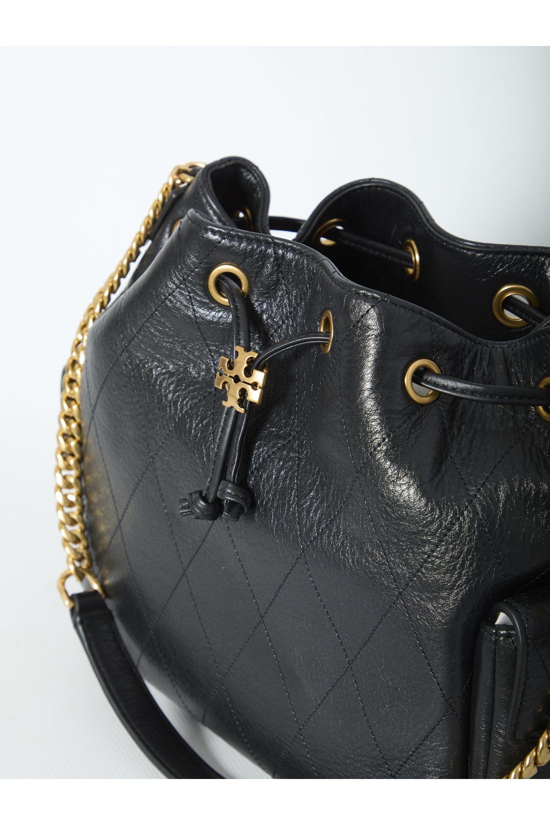 Tory Burch-OUTLET-SALE-Charlie quilted drawstring bag-ARCHIVIST