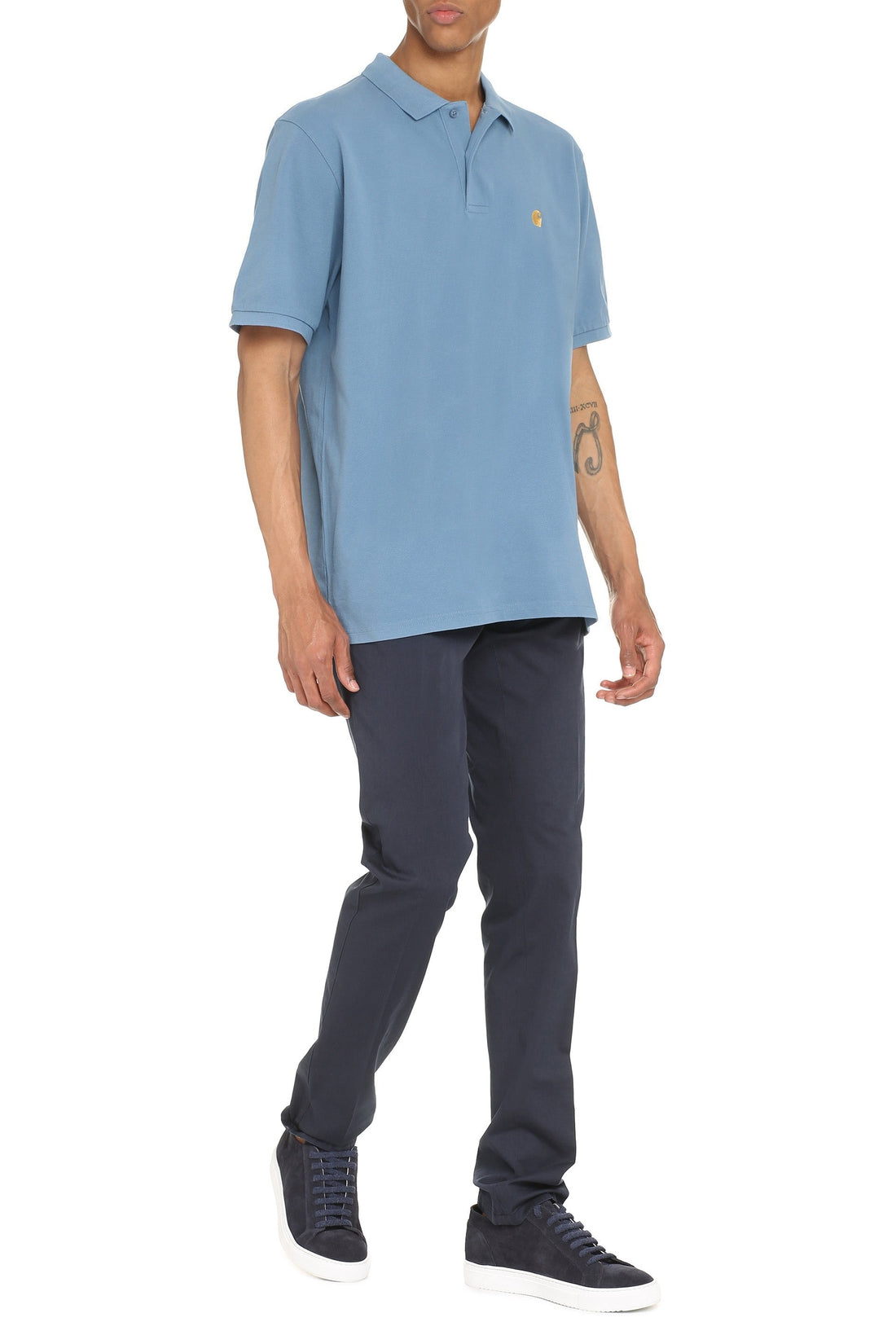 Carhartt-OUTLET-SALE-Chase cotton piqué polo shirt-ARCHIVIST