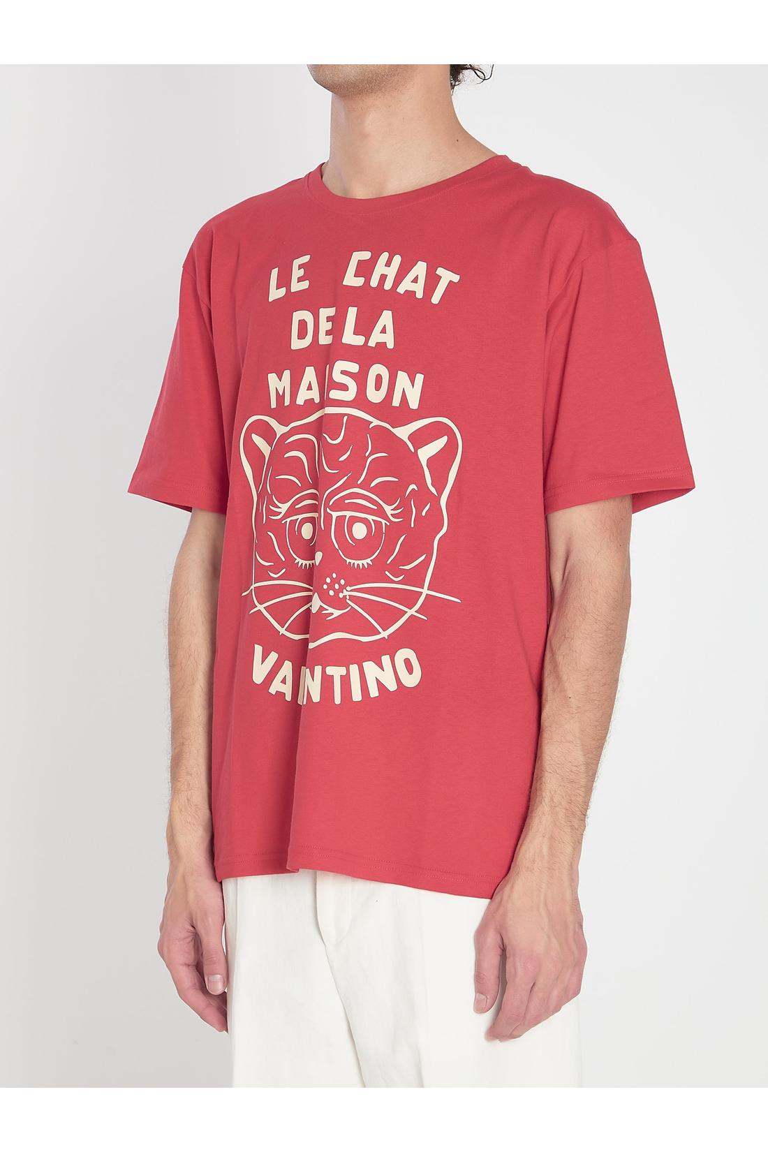 Valentino Garavani-OUTLET-SALE-Chat de la Maison t-shirt-ARCHIVIST
