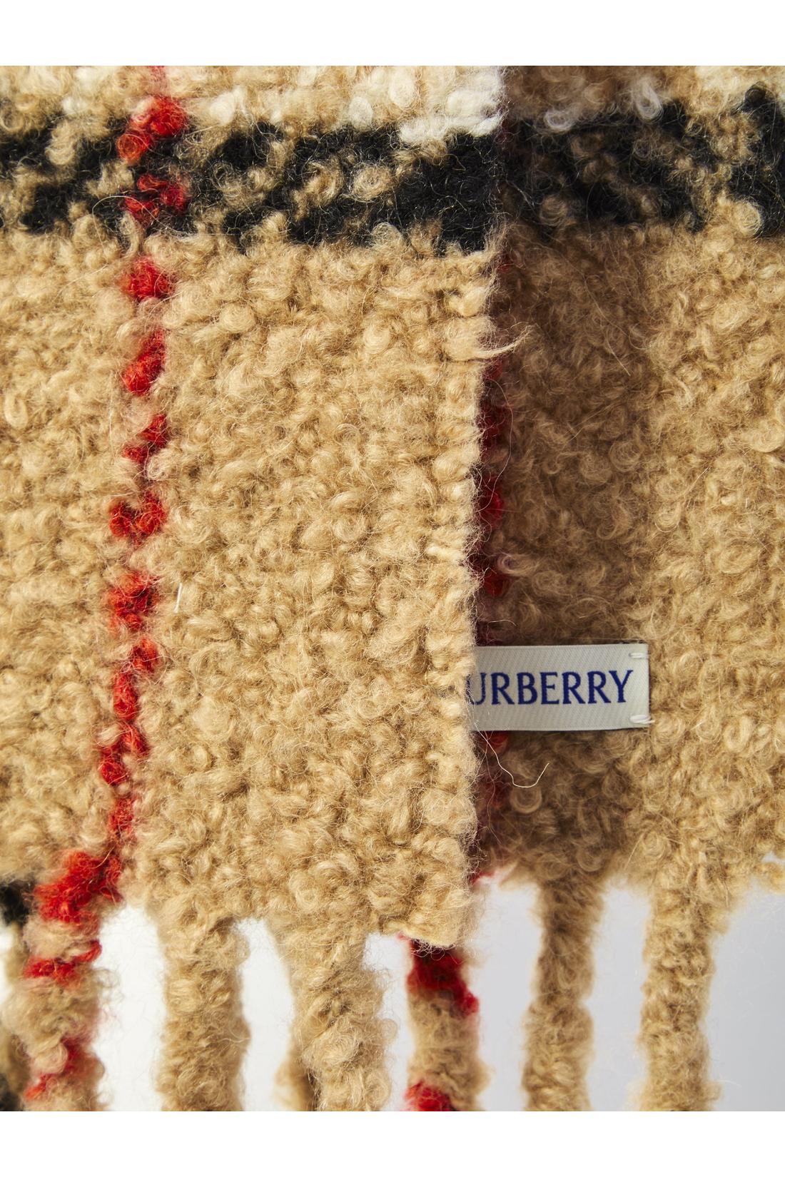 Burberry-OUTLET-SALE-Check bouclé scarf-ARCHIVIST