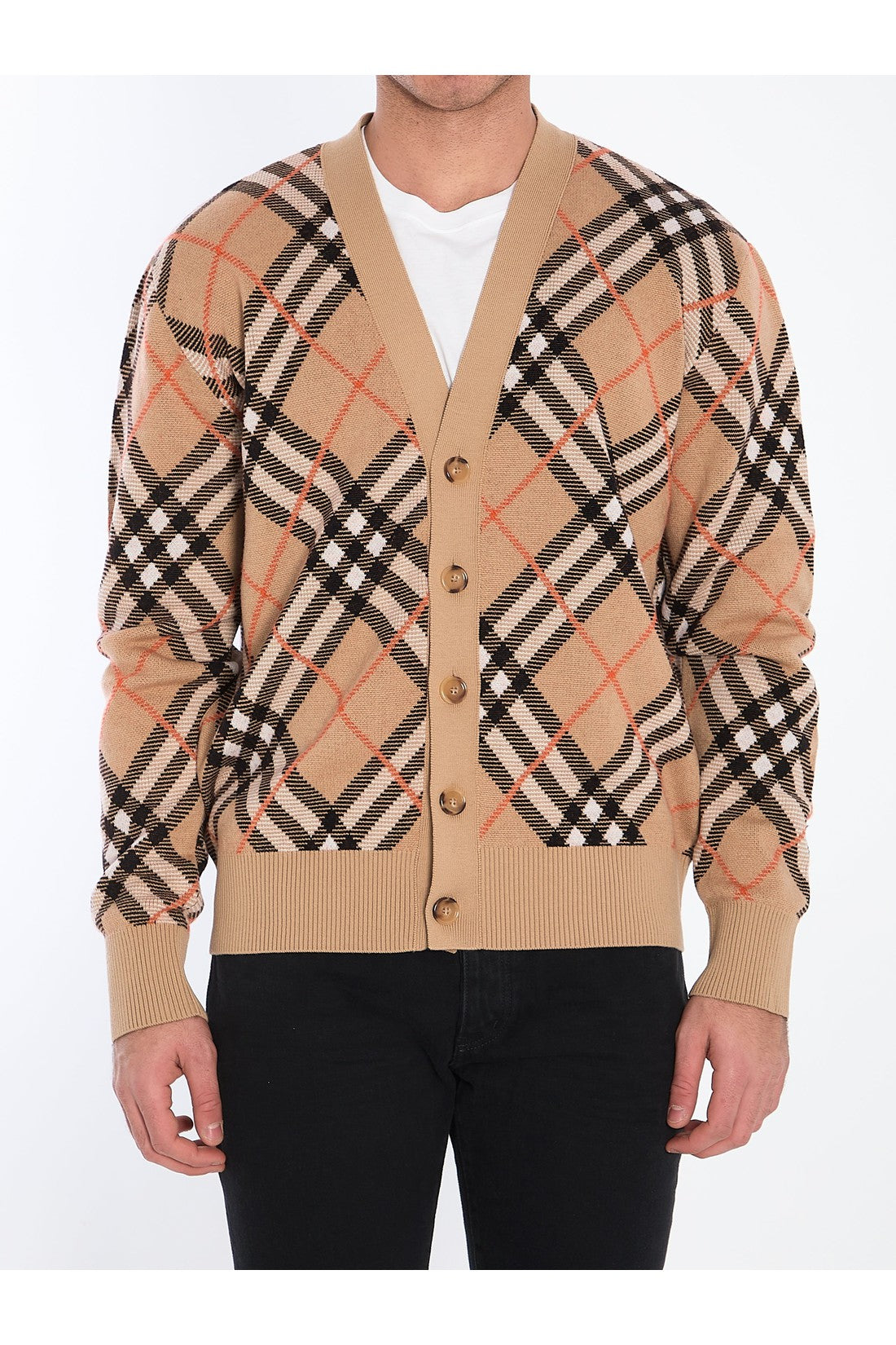 Burberry-OUTLET-SALE-Check cardigan-ARCHIVIST