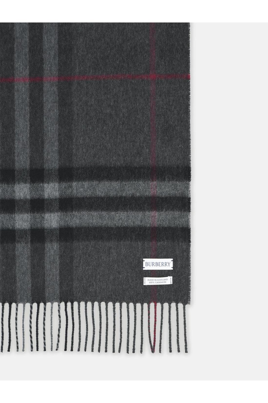 Burberry-OUTLET-SALE-Check cashmere scarf-ARCHIVIST