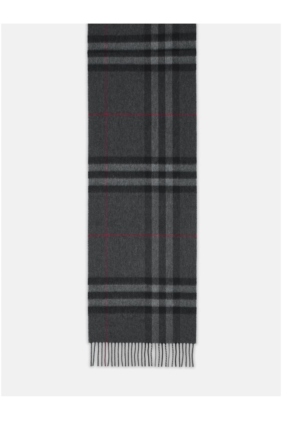 Burberry-OUTLET-SALE-Check cashmere scarf-ARCHIVIST