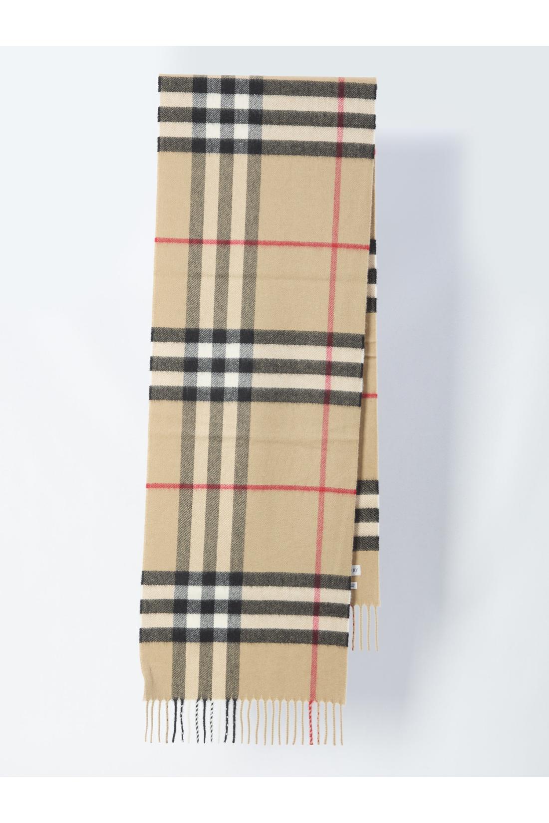 Burberry-OUTLET-SALE-Check cashmere scarf-ARCHIVIST