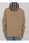 BURBERRY-OUTLET-SALE-Check cotton blend hoodie-ARCHIVIST