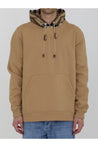 BURBERRY-OUTLET-SALE-Check cotton blend hoodie-ARCHIVIST