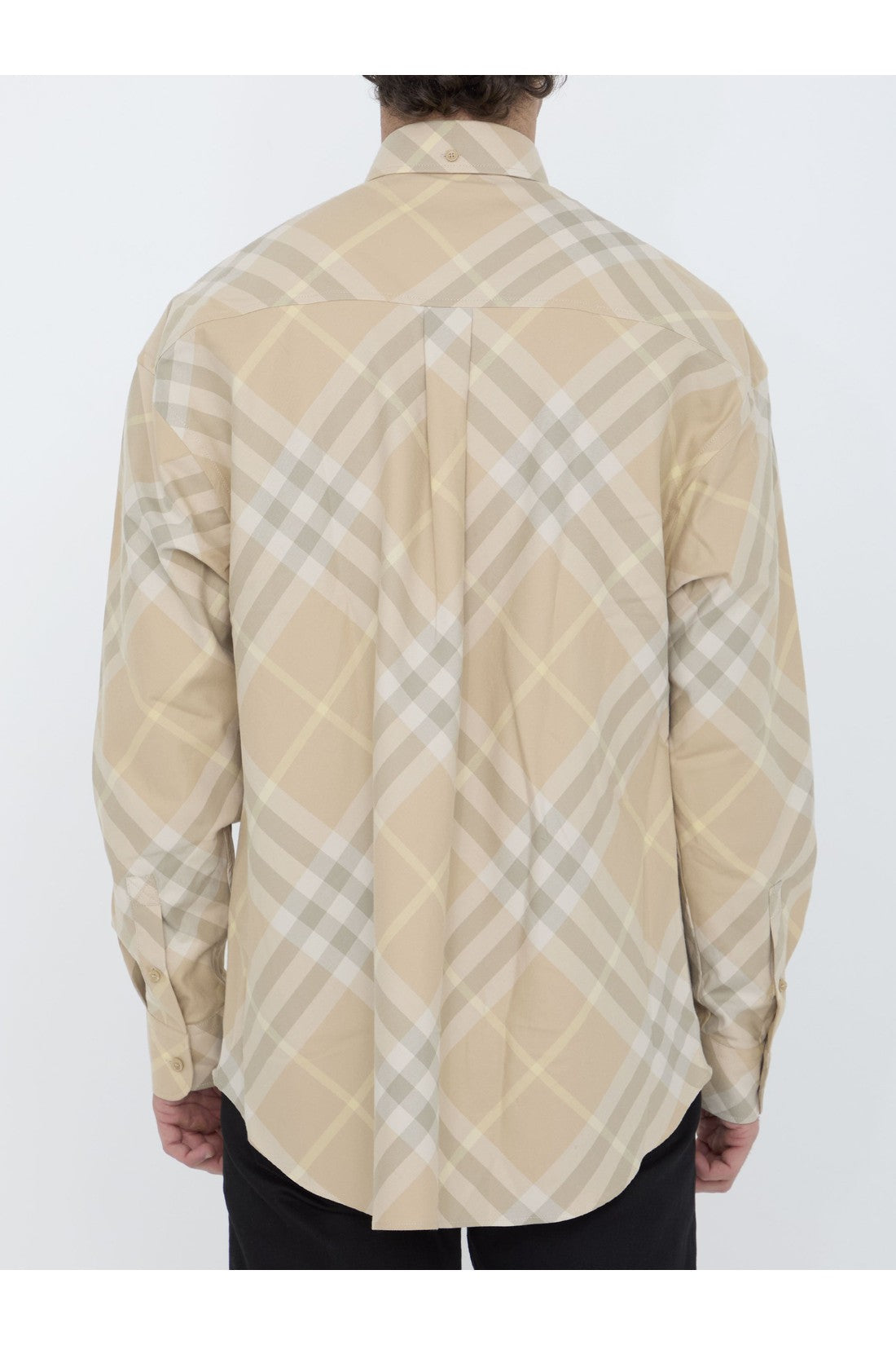 BURBERRY-OUTLET-SALE-Check cotton shirt-ARCHIVIST