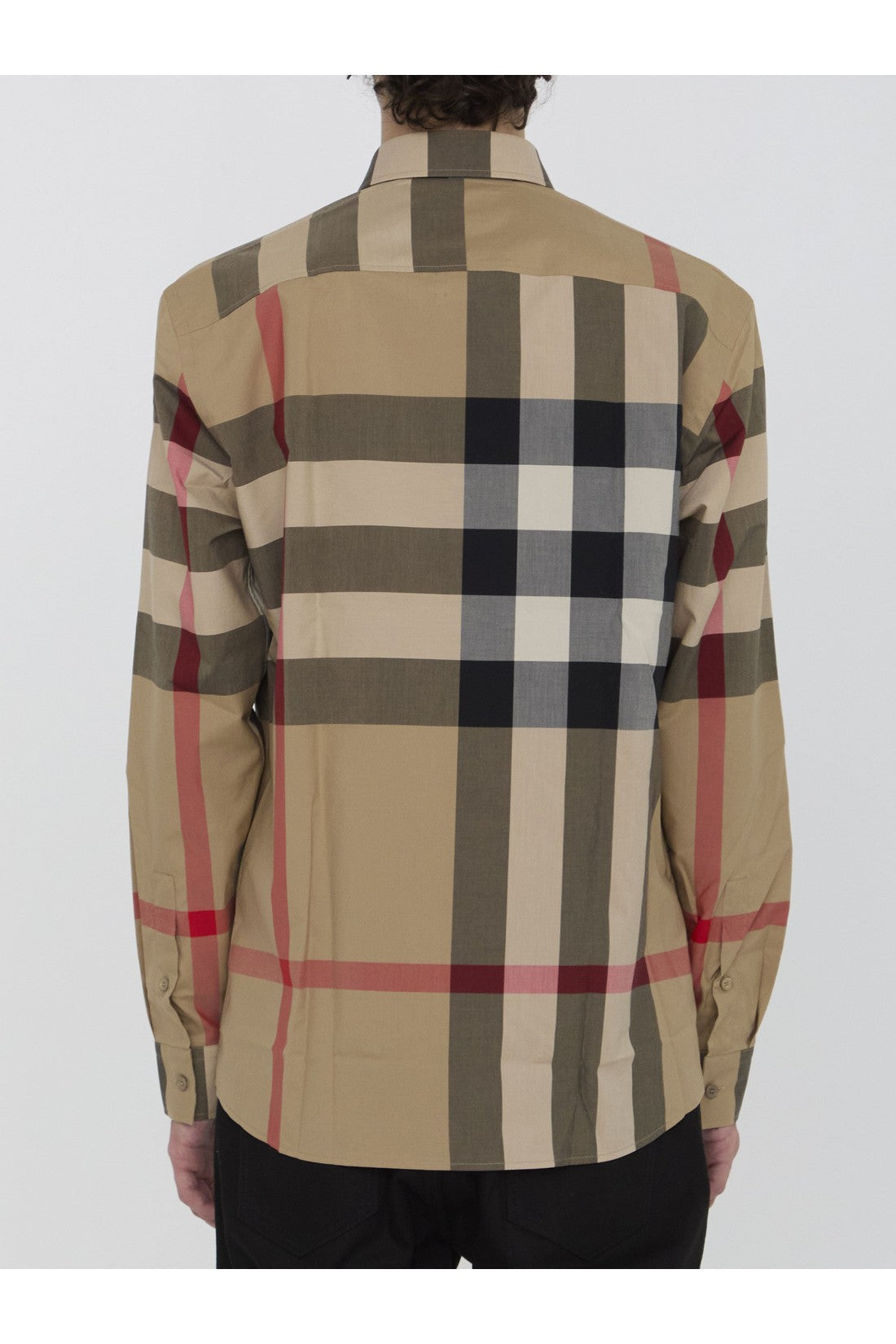 BURBERRY-OUTLET-SALE-Check cotton shirt-ARCHIVIST