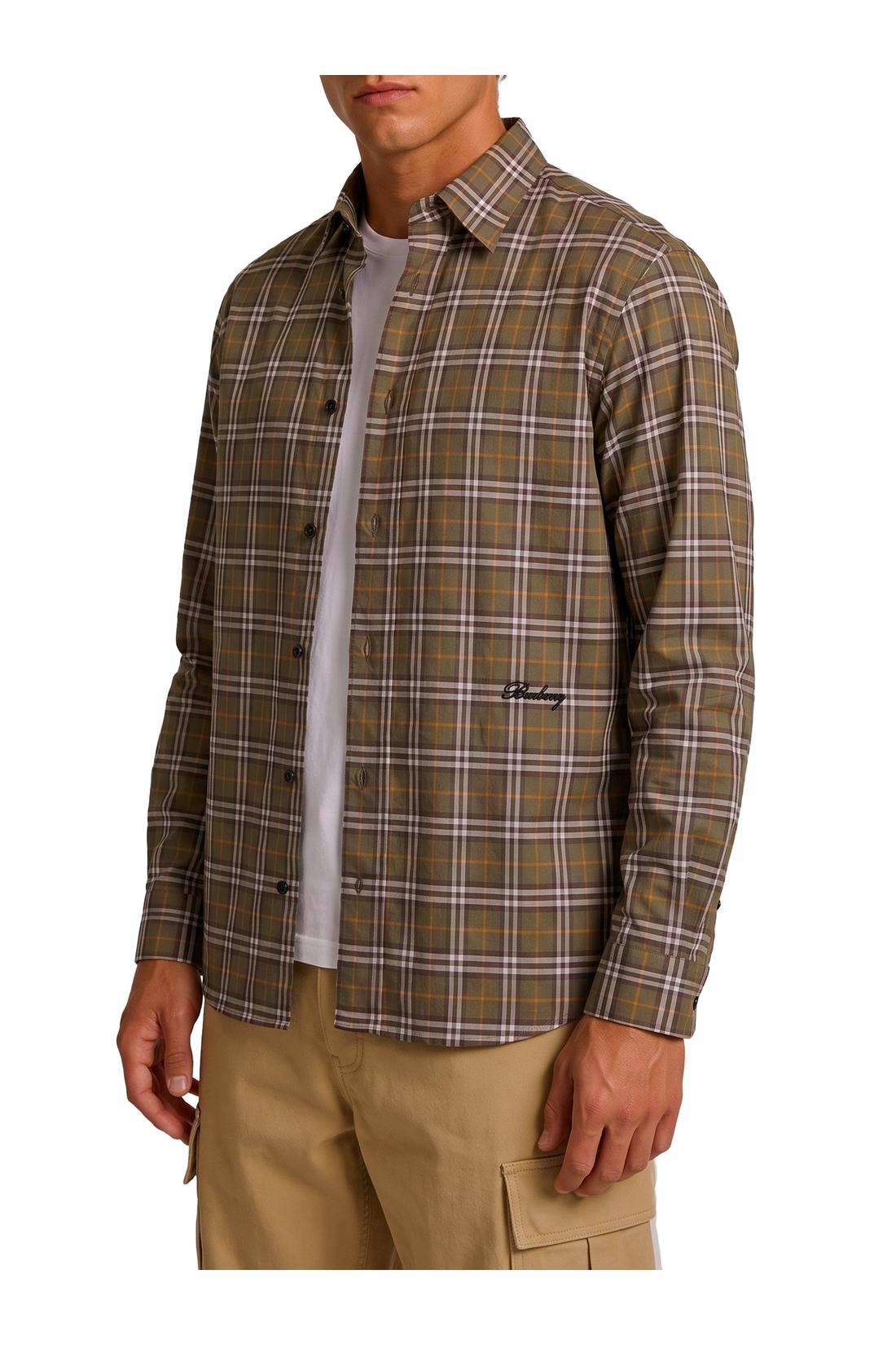 Burberry-OUTLET-SALE-Check cotton shirt-ARCHIVIST