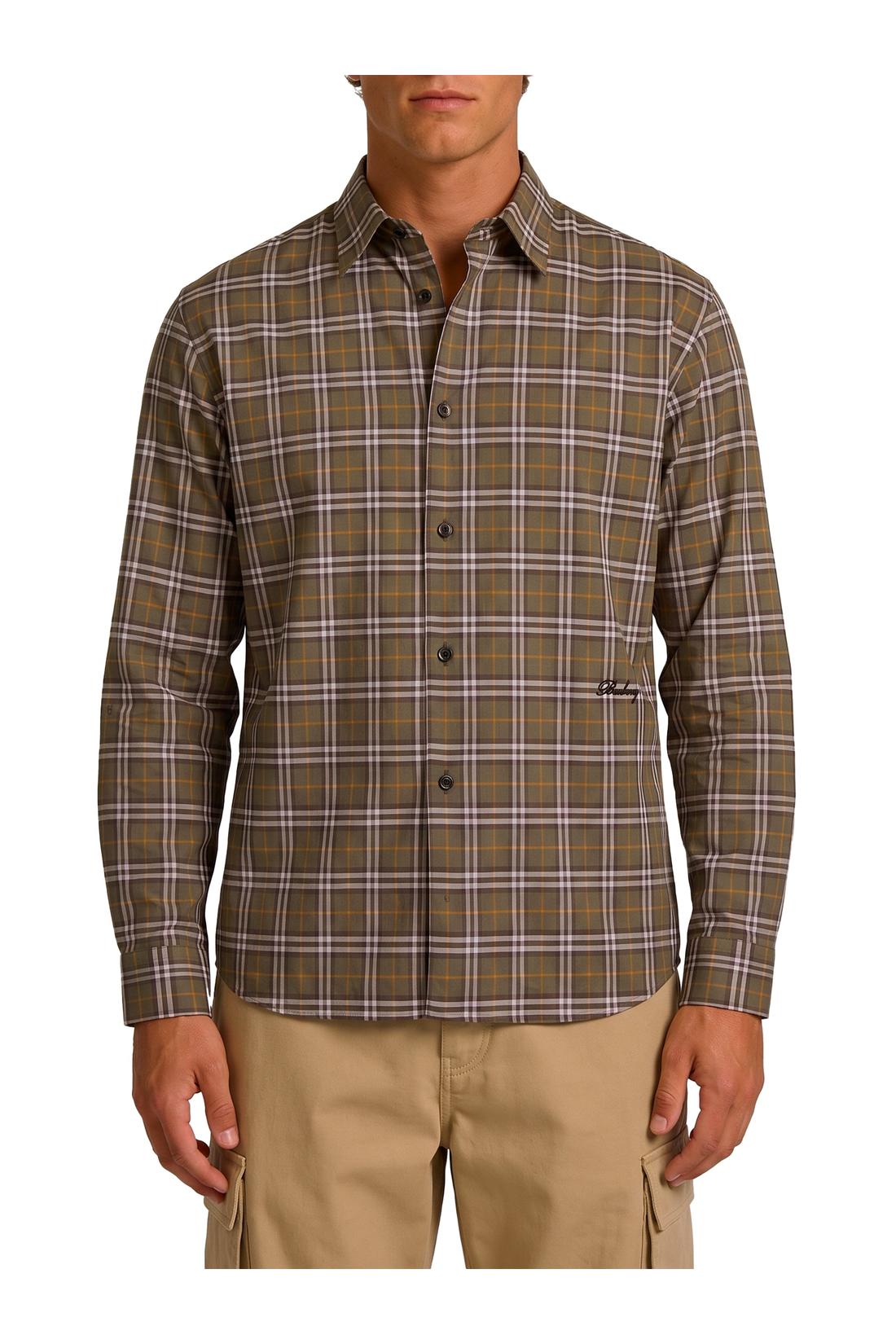 Burberry-OUTLET-SALE-Check cotton shirt-ARCHIVIST
