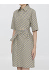 BURBERRY-OUTLET-SALE-Check cotton shirt dress-ARCHIVIST