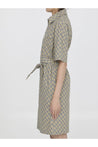 BURBERRY-OUTLET-SALE-Check cotton shirt dress-ARCHIVIST