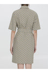 BURBERRY-OUTLET-SALE-Check cotton shirt dress-ARCHIVIST