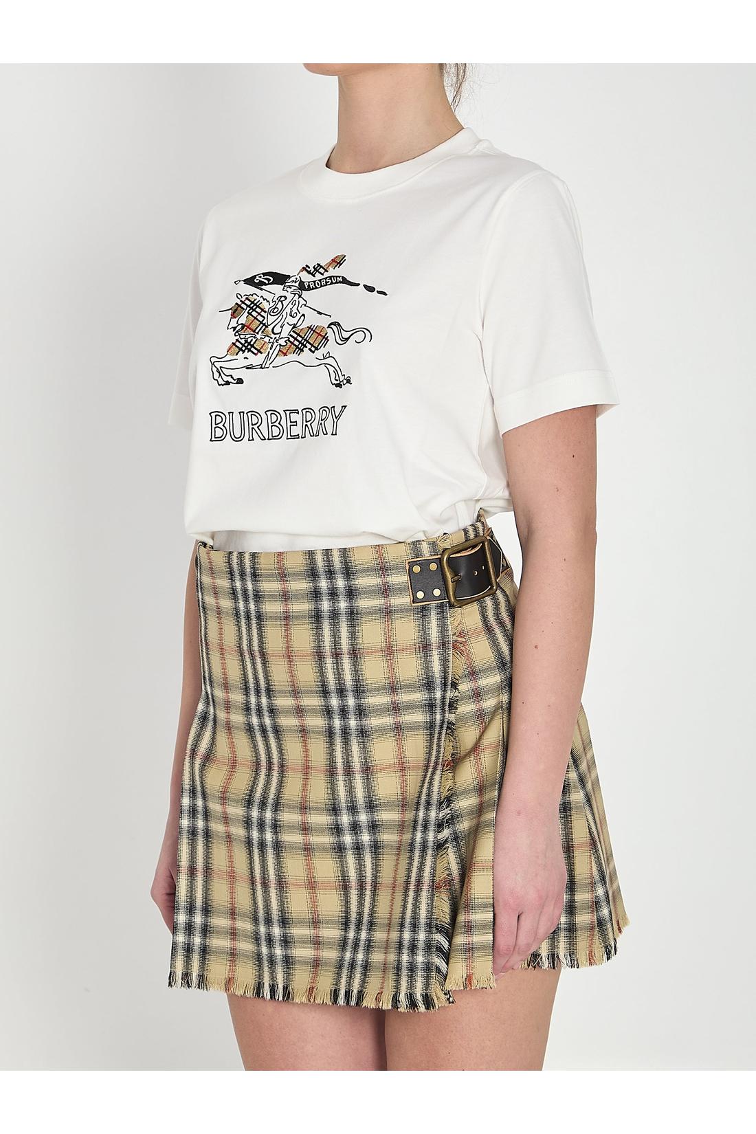 Burberry-OUTLET-SALE-Check cotton t-shirt-ARCHIVIST