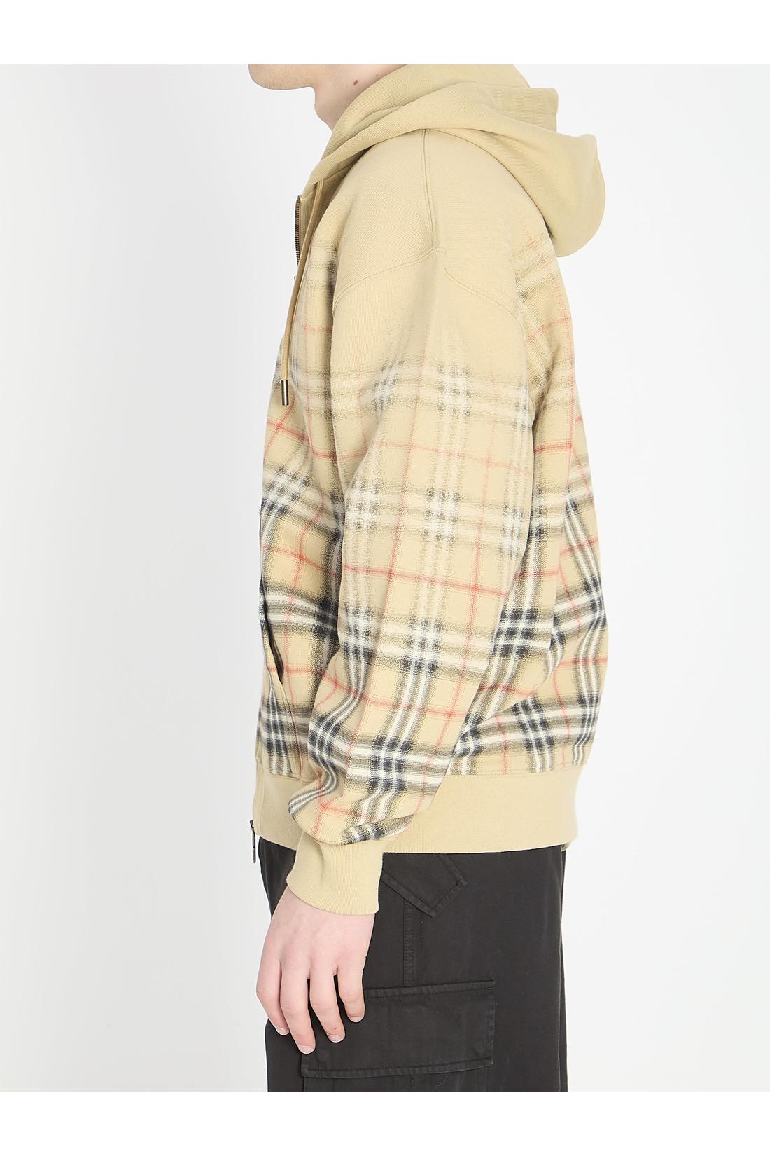 Burberry-OUTLET-SALE-Check fade cotton hoodie-ARCHIVIST